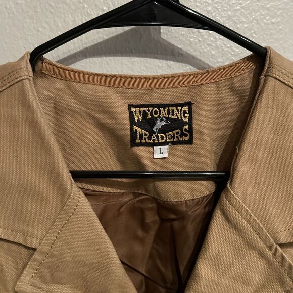 Wyoming Traders | Canvas Bronco Vest | Color: Beige Tan | Size: L | Pre-Owned - Picture 3 of 8